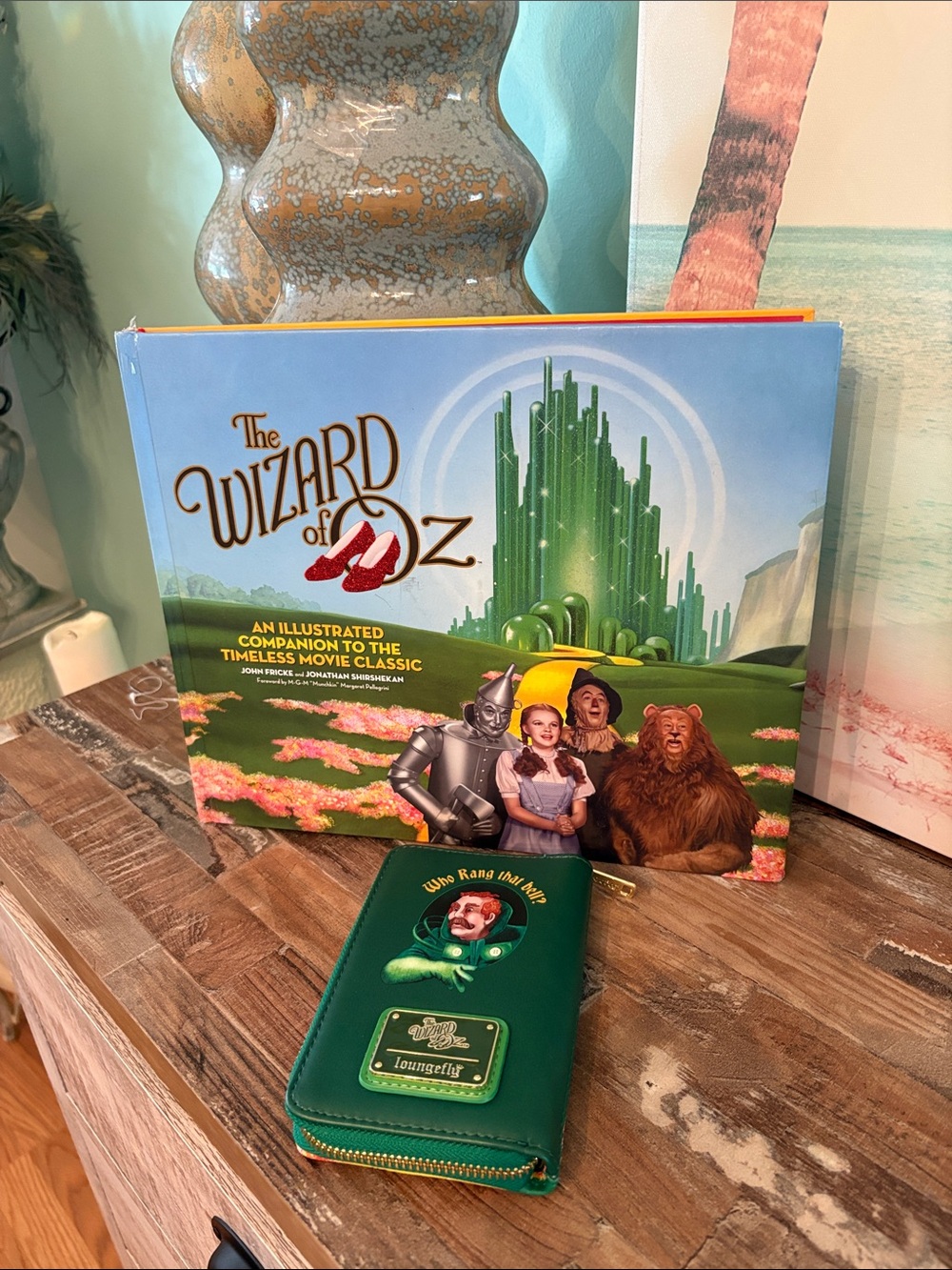 The Wizard of Oz NWT wallet and Illustrated Companion - Green Hardcover